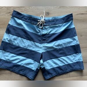 Greenlines shorts men’s board surf 37 striped blue